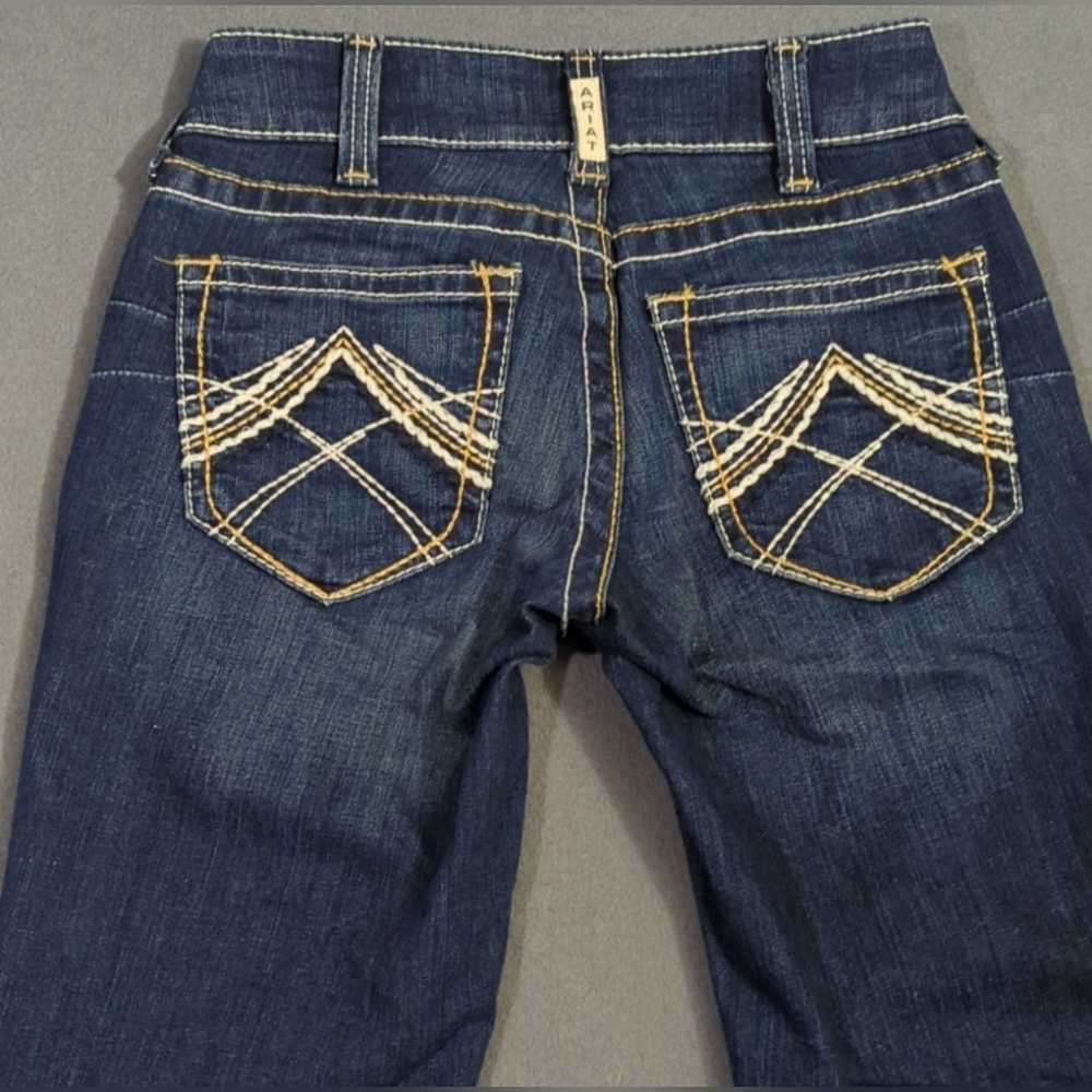 Ariat Jeans Women's 25L R.E.A.L. Mid Rise Stretch Whipstitch Boot Cut Western
